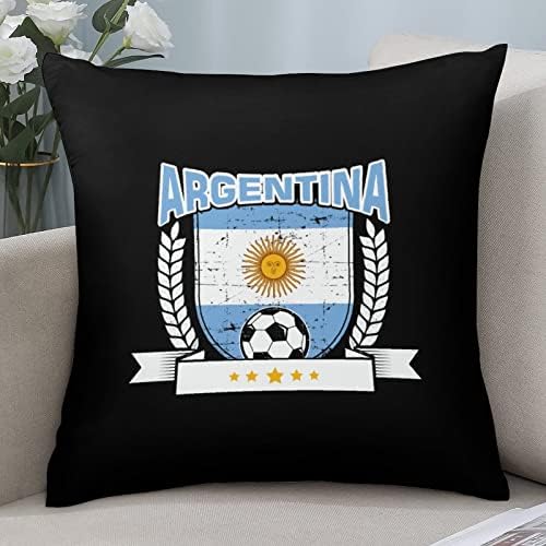 Argentina Futebol Futebol Frovento Quadrado Caso de Poliéster Capas Capas de Louse Capas de Almofadas para Decoração de Sofá