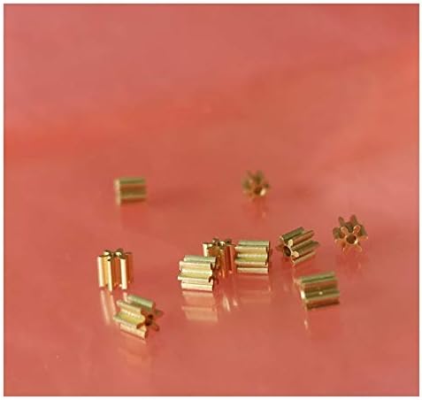 ZhengGuifang ZGF-BR 10PCS pinhões de latão 0,4m 6t 0,98mm 1mm de engrenagem de engrenagem de cobre