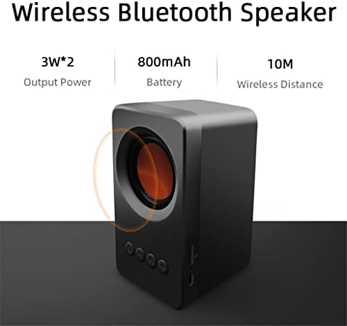 Zlxdp Speakers Coluna Portable Mini Speaker 3D Subwoofer Loudspeaker USB MP3 TF FM Radio