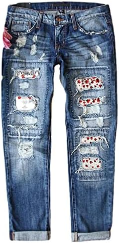 Calças Miashui para Mulheres Plus Size Womens Jeans Denim