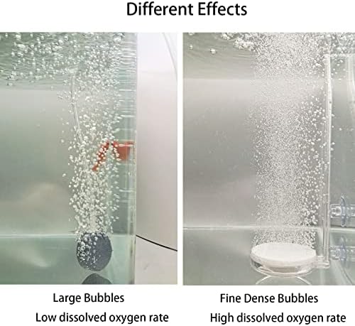 Aquário Air Pedra Tanque de peixes Bubbler Bubble Pedra de oxigênio Pedra Ultra Silent Alta dissolução Kit difusor de oxigênio para aquário Tanque de peixes hidropônico