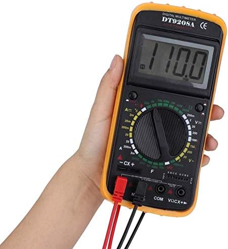 JF-XUAN DT-9208A Multímetro digital LCD Multímetro digital AC/DC VOLT AMP OHM Capacitância Hz Tester Tester Multi-Tester