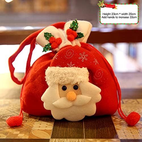 08WLBP As bolsas de doces de decoração de Natal são muito adequadas como presentes de festas e decorações de árvores de Natal