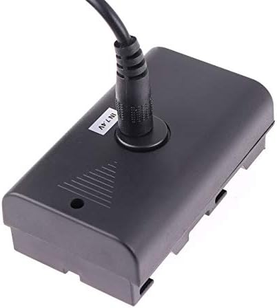 Adaptador de energia CA Hersmay + NP-F Dummy Battery Couplador DC para NP-F970 NP-F960 NP-F770/F750/F550 PARA VÍDEO DE VÍDEO DE VÍDEO LED Monitor de câmera leve YN300 II YN-600 W260 5080 LED 501012LE