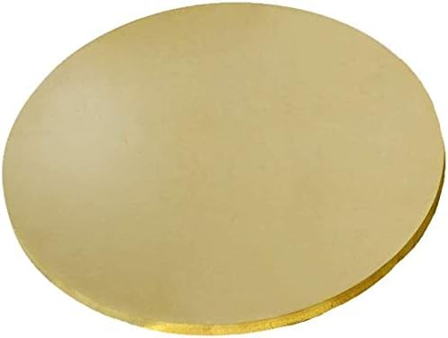 Lucknight Brass Placa redonda de metal estampagem em branco Round sem orifícios para espessura de pingente 2. Placa de latão de 5 mm de diâmetro 50mm 2pcs