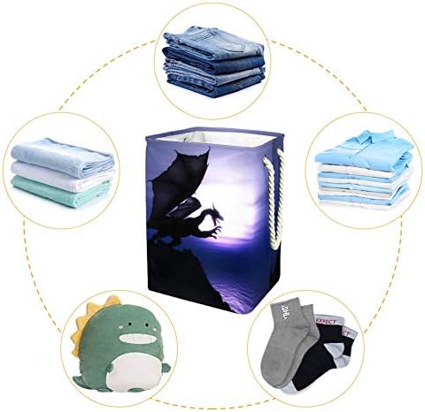 Nighty Night Moonlight Dragon Laundry Horting Casket Casket para Bin Storage Bin Hort