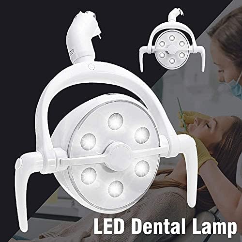 Lâmpada cirúrgica médica dental, 6 LED dentes orais luminários de dentes de operação de teto de montagem para o exame para cadeira de unidade dentária