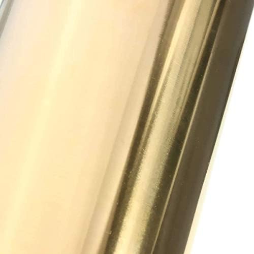 Folha de latão Huilun H62 Placa de chapas finas na folha de cobre de latão para trabalho em metal, espessura: 0. 1 mm