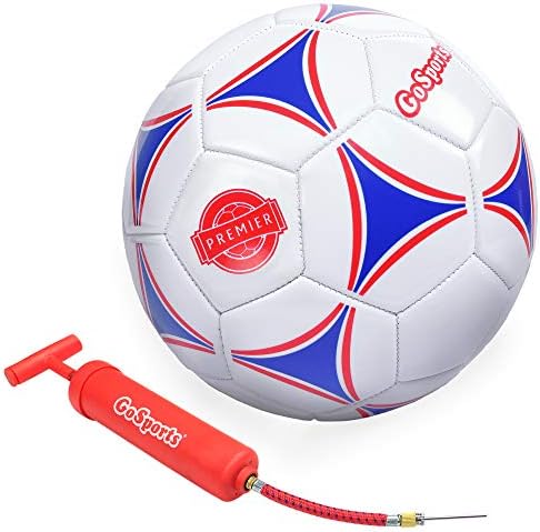 Gosports Premier Soccer Ball com bomba premium - disponível como bolas únicas ou 6 pacotes - escolha seu tamanho