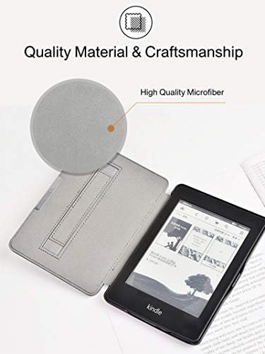 Zengcang Kindle Capa PU Couro - Caso inteligente magnético para Kindle Paperwhite 3/2/1 para DP75SDI, 2015 2012 2013 2014