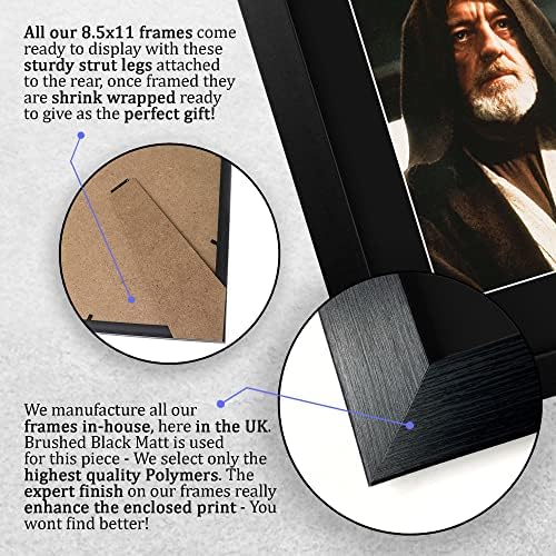 HWC Trading Alec Guinness Presente Usl emoldurado Autograph Autograph Star Wars Gifts Obi -Wan Kenobi Impressão fotográfica