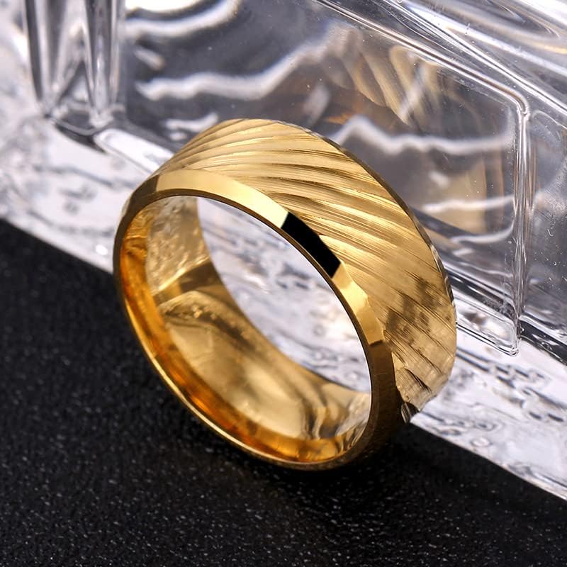 Kolesso 8mm anel de água de anel de ouro de 8 mm anéis para homem e mulheres-97499