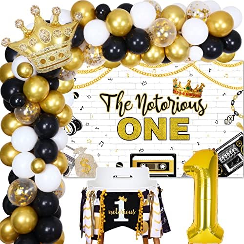 The Notorious One Birthday Decorations - Hip Hop Boys 1st Birthday Birthda