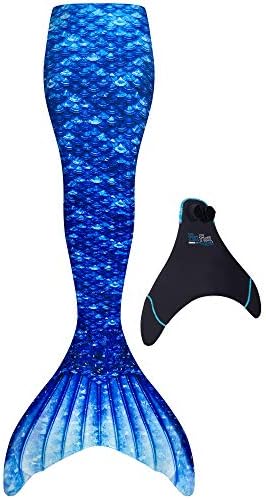 Fin Fun Mermaidens - Tails de sereia para nadar para meninas e crianças com monofin