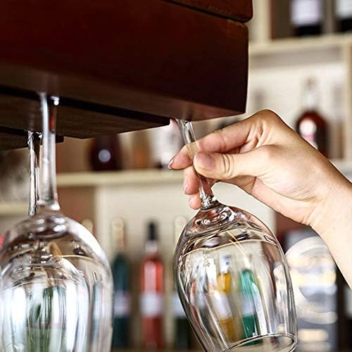Rack de vinho Simplicidade elegante de vidro de madeira maciça europeia Exibir cálice de vidro de vidro de cabeça para
