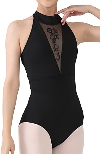 Dance Elite - Adaline - Deep V Mesh Front Dance Leotard. Leotards para mulheres balé e dança