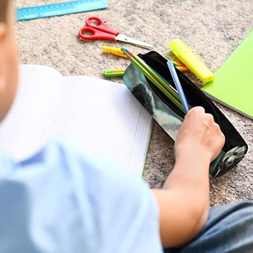 Bolsa de panda panda lápis bolsa de papelaria bolsa de zíper para maquiagem saco de cosméticos para estudantes de escolas escritório mulheres adolescentes meninos meninos