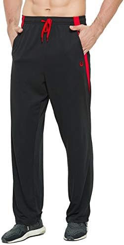 Calça atlética masculina e-Surpa com bolsos abertos para o treino de moletom para homens, exercícios, corrida