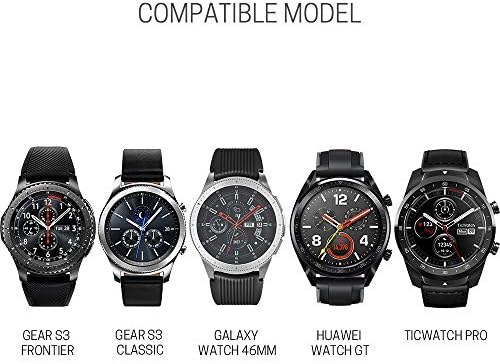 Notocidade para Samsung Gear S3 Fronteira/banda clássica Galaxy Watch 46mm, 22mm Banda de substituição de silicone macio