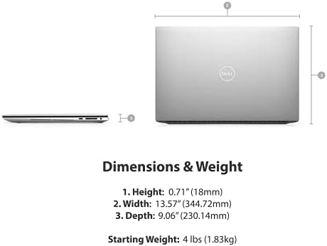 O mais novo laptop Dell XPS 15 9500 Elite, 15,6 FHD+ 500 NITS DISPLAY, Intel Core i7-10750H, GTX 1650ti, 32 GB RAM,
