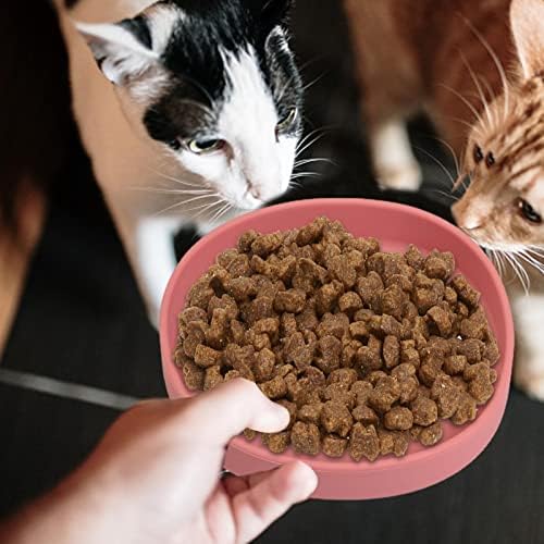 Silicone Pet Bowl, anti-derramamento, pequenos pratos de alimentação de animais de estimação para cães e gatos pequenos-300mlnon