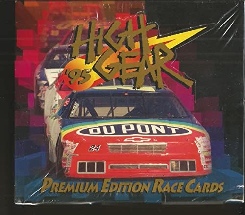 1995 High Gear Premium Edition NASCAR Racing Box of Trading Card Packs - selado!