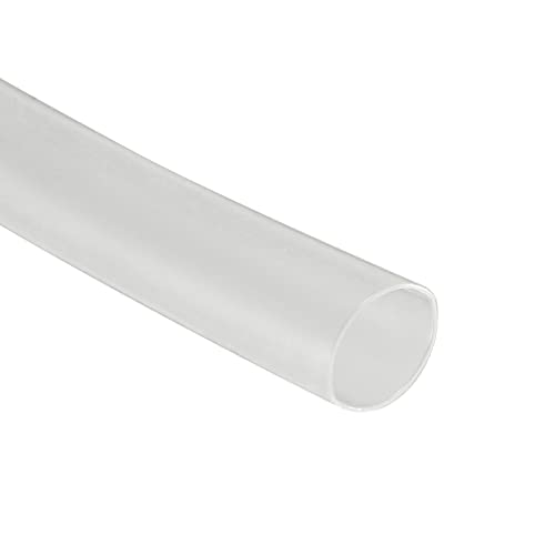 Tubos de encolhimento de calor de rebocador 2: 1 embrulho de tubo de manga de cabo, [para proteção de isolamento elétrico] - 4,5 mm dia/16ft/transparente
