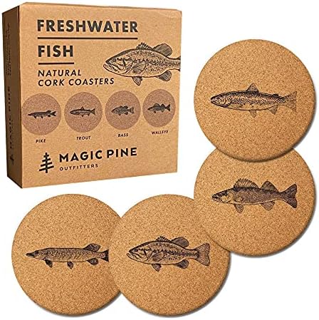 Magic Pine Freshwater Fish Combo - montanhas -russas grossas e xícaras de aço inoxidável