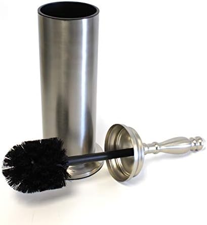Splash Home Buena Brush de aço inoxidável com suporte, lavadora de tigela com cerdas de limpeza duráveis, escova escondida com design