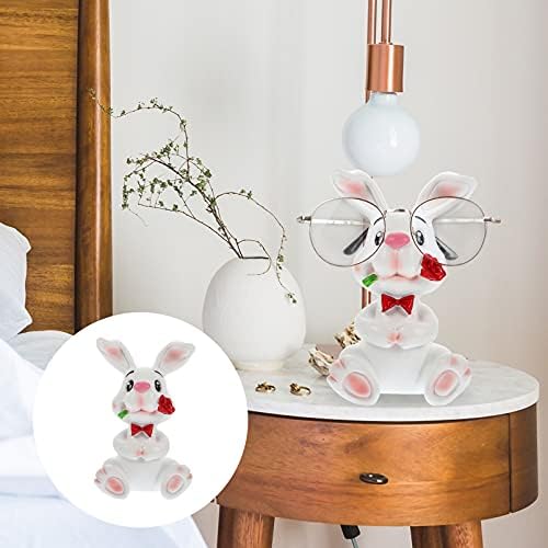 Zerodeko 3 PCS em forma de coelho, ornamento de titular de comprimido requintado decoração de mesa