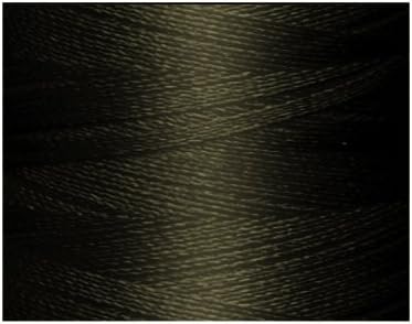 1 Cone de Threadeligh Polysters Bordedy Thread - Pewter cinza escuro P923-1100 jardas - 40wt