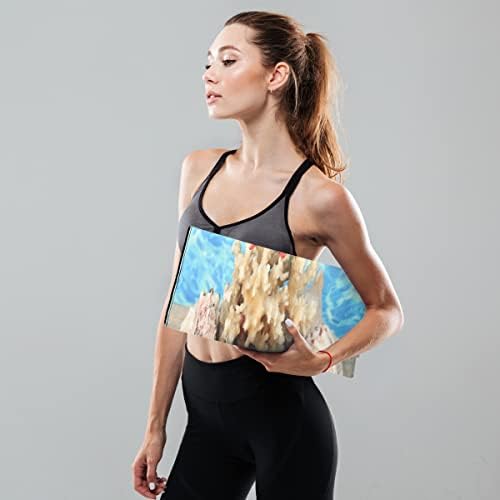 Ocean Sea Seashell Starfish Yoga Mat Fitness Fitness & Exercício Fitness Yoga Tapete de ioga para todos os tipos