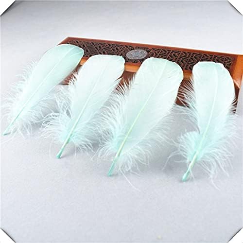 Zamihalaa 20/100pcs penas de penas brancas de ganso fofo plumas diy penas para jóias que fabricam hat decoração de artesanato de casamento