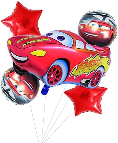5 pacotes McQueen Cars Cartoon Foil Balões para meninos meninas crianças decorações de festa de aniversário