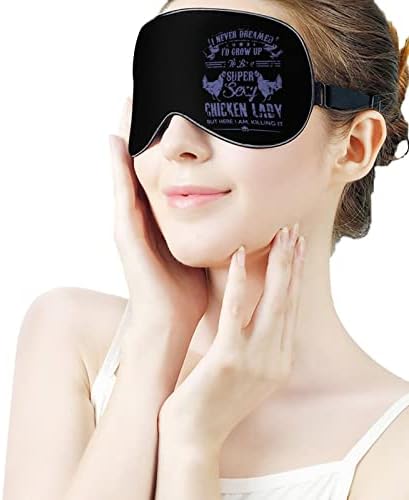 Máscara de dormir de frango super sexy com cinta ajustável tampa macia de olho de olhos de olhos vendados para viagem Relax Relax