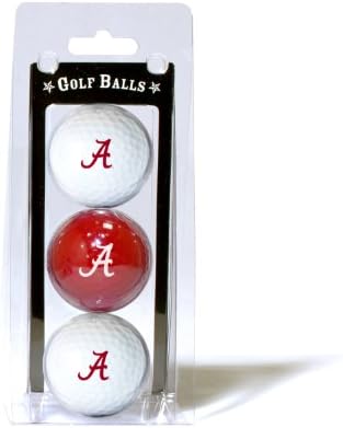 Bolas de golfe de tamanho de regulamentação da NCAA de golfe de equipe, 3 pacote, impressão de equipe durável em cores