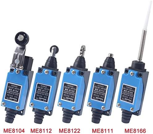 BELOF 1PCS ME Série Limite interruptor rotativo rolo ajustável ME8108 ME8104 ME8107 ME8107 ME9101 ME8169 ME8122 ME8111