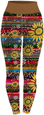 Calça de ioga feminina yalfjv com bolso feminino estilo tribal leggings altas calças de ioga de alta cintura