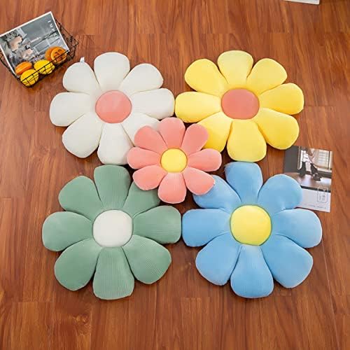 LRKOAYJGO FOLHO DE PROFUNHO DE FLOR FLOR, almofada de banco de bunda de piso de flores, quarto fofo deco, travesseiro decorativo