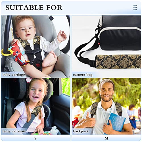 Tampas de assento de carro floral boho para crianças bebês 2 pcs tiras de assento de carro almofadas de almofadas de ombro protetor