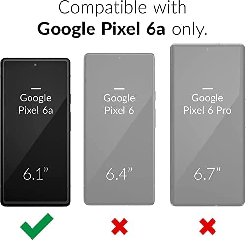 OAKXCO Google Pixel 6A Case de silicone com capa de câmera, capa de telefone de borracha macia para mulheres garotas fofas,