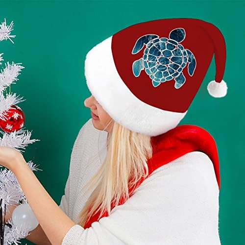 Tartaruga marinha chapéus de natal com chapéus de Natal para adultos para férias suprimentos de festa de natal