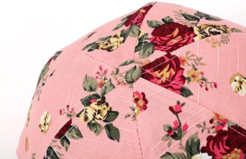 Joowen Floral Print Baseball Cap ajustável algodão de algodão chapéu de chapéu para mulheres