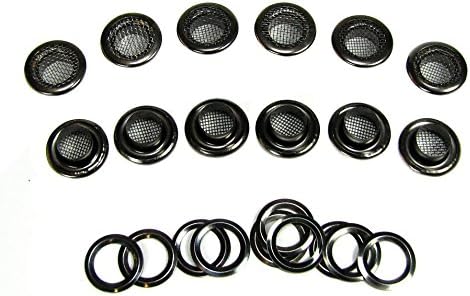 12pc. Gommets pretos de 15 mm