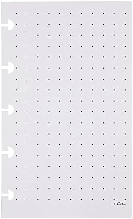 Páginas de recarga de notebooks de tul® DiscBound, decisão variada, mini tamanho, 60 folhas, branco