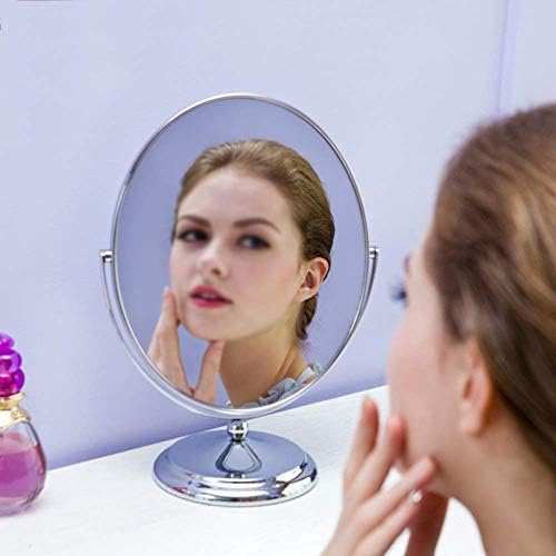 Espelho de maquiagem Zchan- espelho de maquiagem iluminado de dupla face