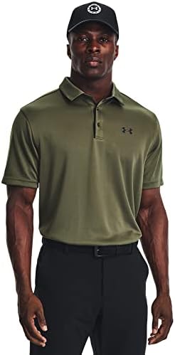 Under Armour Men's Tech Golf Polo, Marine OD Green / / Black, pequeno alto