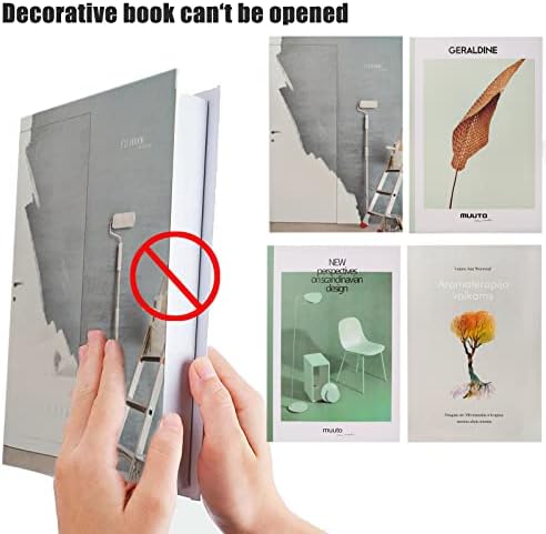 4 PCs Livros decorativos de moda moderna Decoração de livro falsa de capa dura para a mesa de café Estante de livros