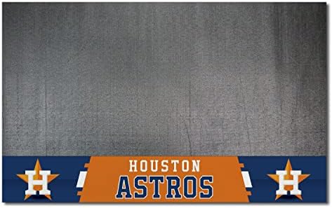 Fanmats MLB Houston Astros Vinyl Grill Mat, 12155, preto, 26 x42