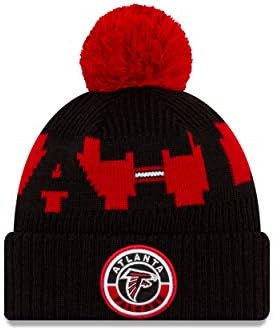 New Era NFL Sport Spoteline Buff Feanie Hat With Pom - NFL Campo de Toque de Knit de inverno NFL
